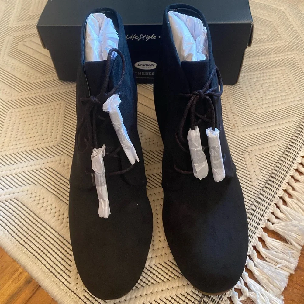 Dr. Scholl's Black Wedge Booties